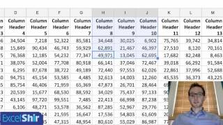 Microsoft Excel & Google Sheets Tutorial: How to Select Cells Without Clicking and Dragging