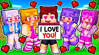 Techy Falls In Love With His CRAZY FAN GIRLS... (Minecraft)