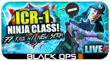 77 Kills Destruction!! NEW ICR-1 Suppressor/Stealth Class Setup in BLACK OPS 3! (BO3 LIVE Gameplay)
