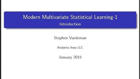 Statistical Learning Introduction-A (Module1)