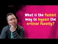 What is the fastest way to bypass the critical faculty hypnosis strategy