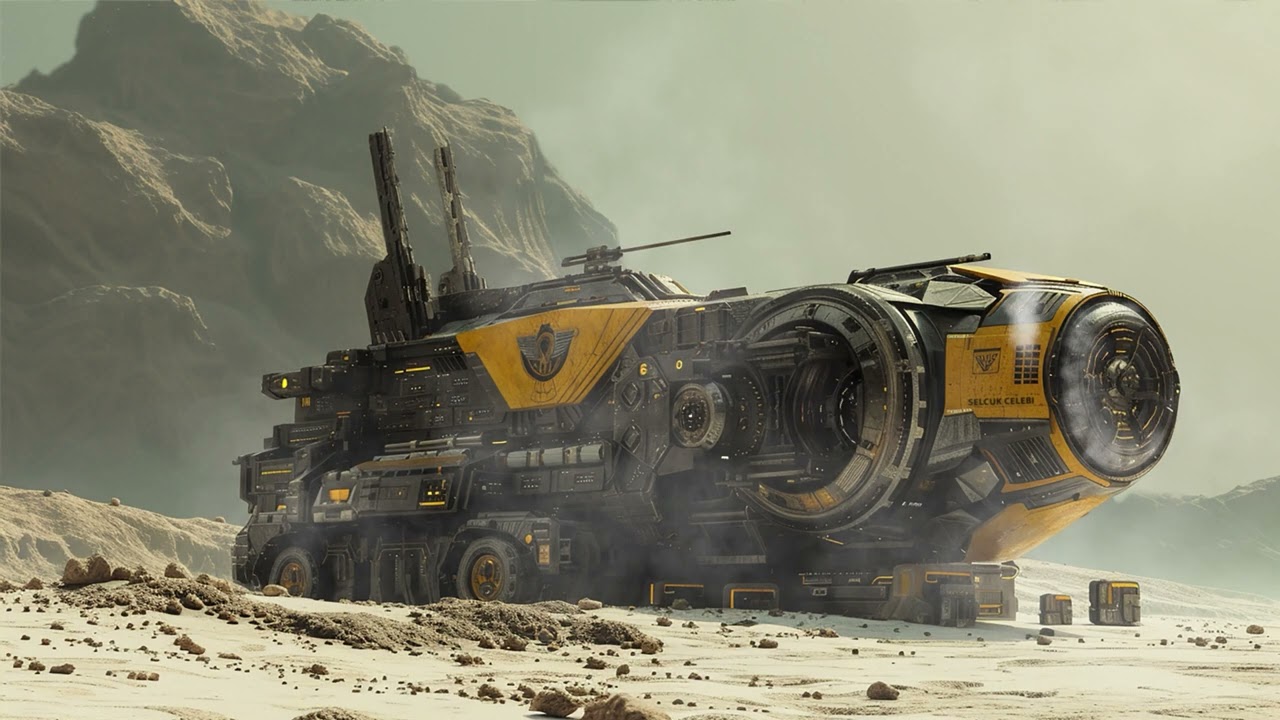 Dune Melange Spice Ship. Sci-Fi Ambiance for Sleep, Study, Relaxation