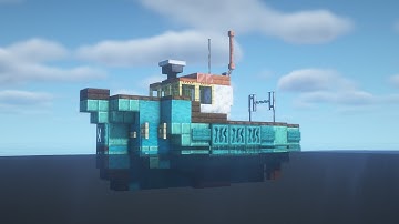 Minecraft | How to Build a Fishing Boat