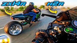 I WAS NOT EXPECTING THAT | 4TH H2R OF PAKISTAN | 360 FAT TYRE KIT ZX14R | ZS MOTOVLOGS |