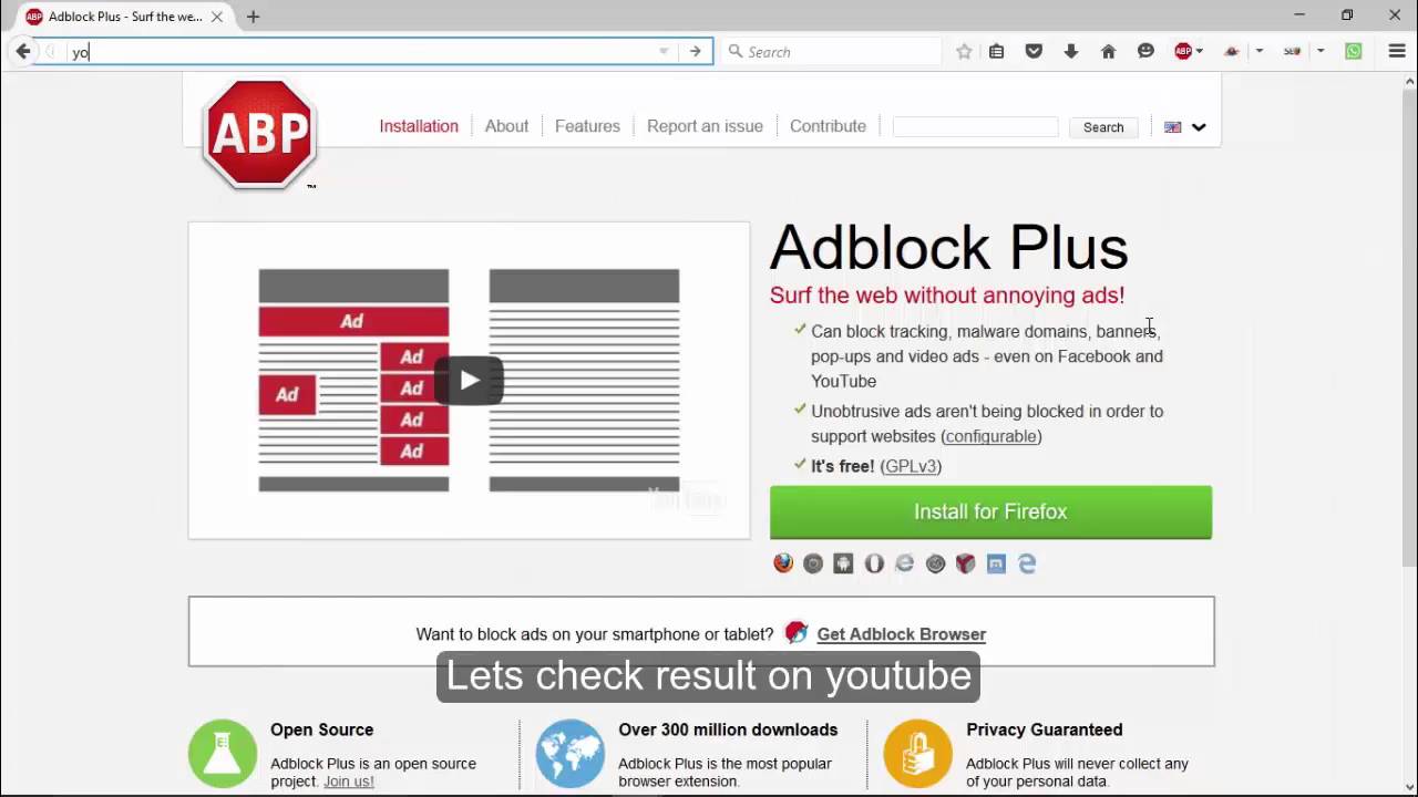 How to install Adblock YouTube