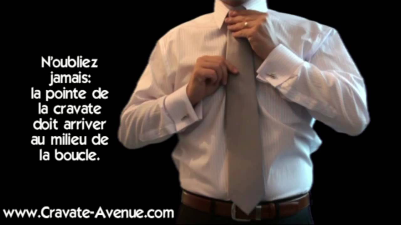 LE NOEUD DE CRAVATE DEMI WINDSOR - Apprendre à faire le noeud de cravate  Demi Windsor - YouTube