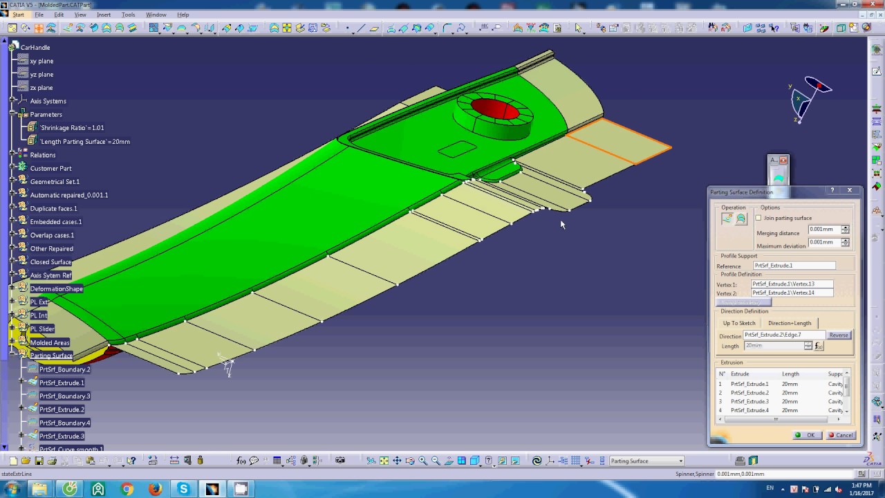 Parting Surface Creation YouTube