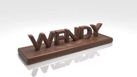 Wendy from Chocolate: Blender text animation