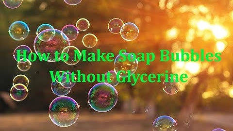 How to make a bubble solution without glycerin|| Planet of Arts