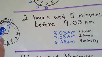 Gr 3 Math #10.5b, Subtract Time Regroup Hours and Minutes
