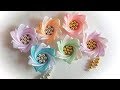 Цветы из лент канзаши / diy satin ribbon flower