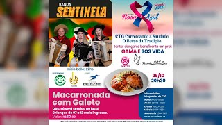 Show com baile e jantar beneficente no CTG Carreteando...