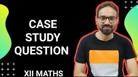 Case Study Based Question || Differential Equation || Class 12 Maths || Case Study Question in Hindi