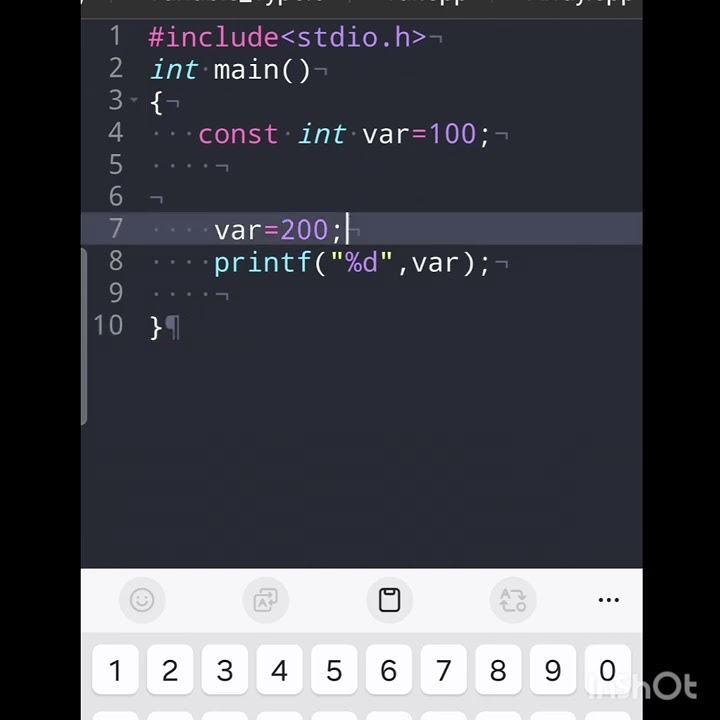 Types of constants in C with example - YouTube