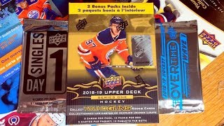 18/19 Upper Deck Series 1 Hockey Retail Blaster Box Break 18 19 Upper Deck Series One Hockey Starter Kit Break