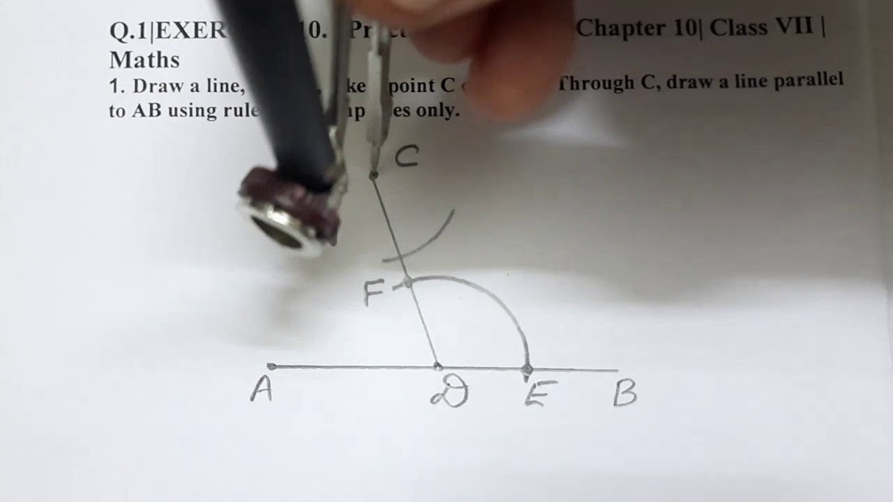 Q.1|EXERCISE 10.1|Practical Geometry |Chapter 10| Class VII | Maths ...