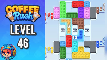 Coffee Rush: Block Jam - Level 46 – Puzzle Game Walkthrough & Solutions | Mobile Gameplay 