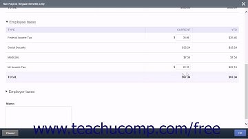 QuickBooks Online Plus 2015 Tutorial Creating Scheduled Paychecks Intuit Training