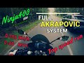 Kawasaki Ninja 400 Akrapovic + Quickshifter, 0-100KMH/0-60MPH Acceleration Times + Topspeed run!