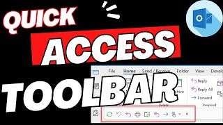 outlook quick access toolbar - [how to customize it?]