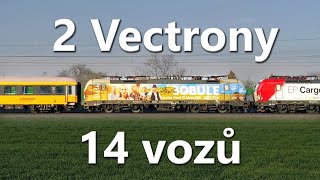 Vláčkaři jsou u toho | 2 Vectrony a 14 vozů na RJ 1013 (17. 4. 2020)