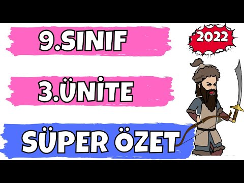 9. SINIF TARİH 3. ÜNİTE SÜPER ÖZET - Orta Çağ'da Dünya - 2022 TYT - AYT