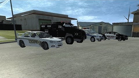 4 Police car mods | simple car crash physics simulator