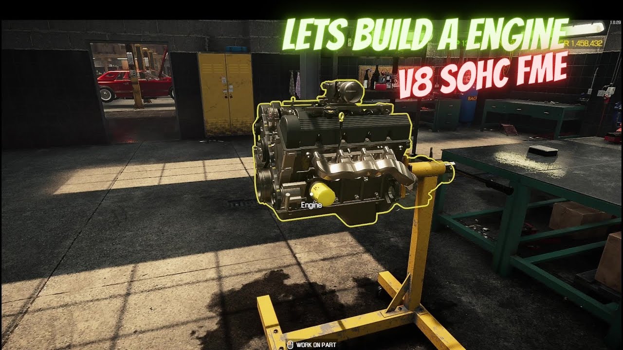 Lets build a engine V8 SOHC FME. Car mechanic simulator 21 YouTube