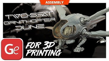 Two-Seat Ornithopter Dune 3D Printing Model | Assembly by Gambody