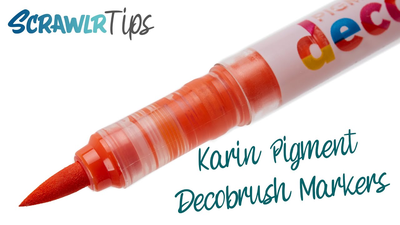 ScrawlrTips: 3 Ways To Blend Karin Pigment Decobrush Markers 