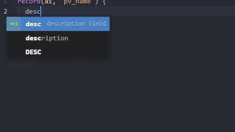 language-epics plugin for Atom editor