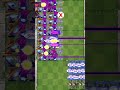 PvZ2 - Plants Level 1, Level 5, Level Max vs Fast Zombies