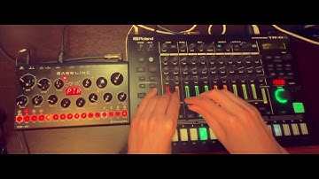 Roland TR-8s, Erica Synths DB-01 Bassline Friday night Dawless techno/acid jam