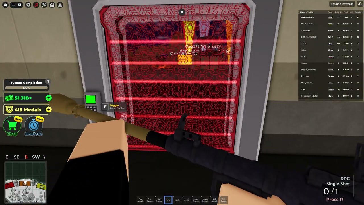 toxic and campers in war tycoon Roblox