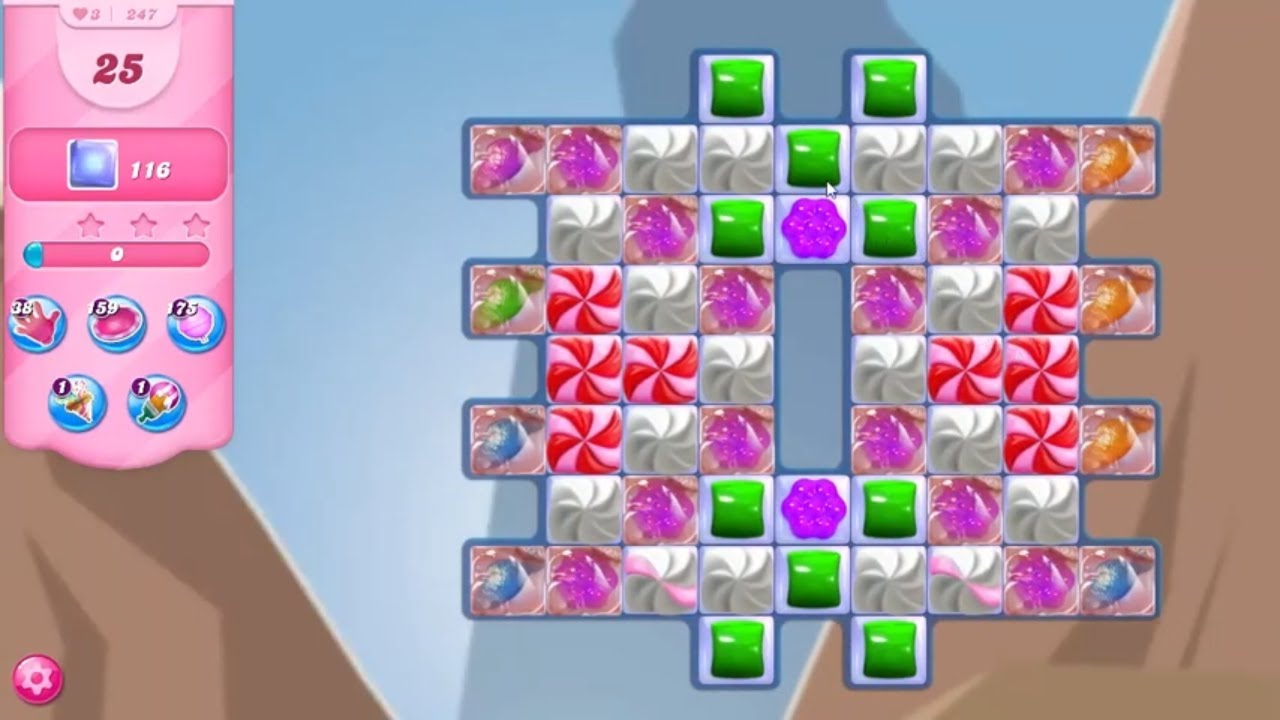 candyページ Candy Crush Saga LEVEL 247 NO BOOSTERS - YouTube