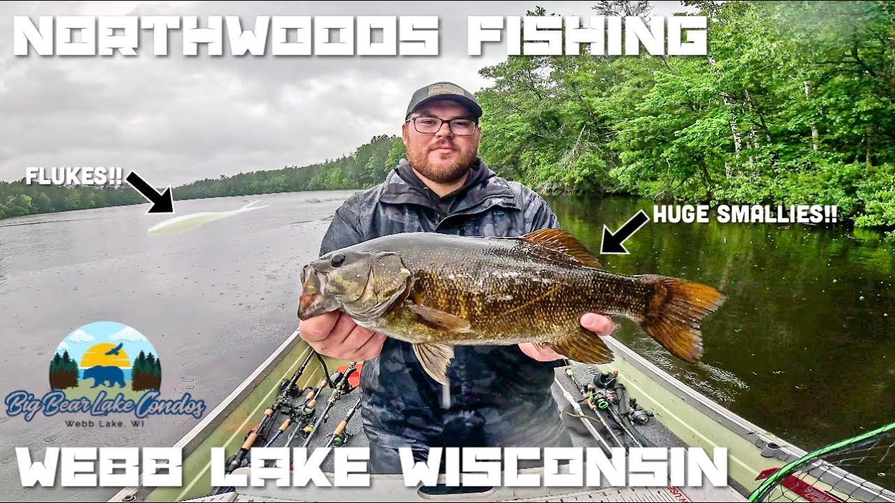 Fishing the Northwoods of Wisconsin for Bass-Burnett County-Big Bear Lake Condos (6-13-2025)