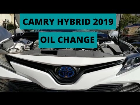 Toyota Camry Hybrid 2019 Oil change/Замена масла