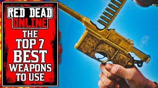 Top 7 BEST GUNS You NEED To Use In Red Dead Online 2021! (RDR2 Best Weapons)