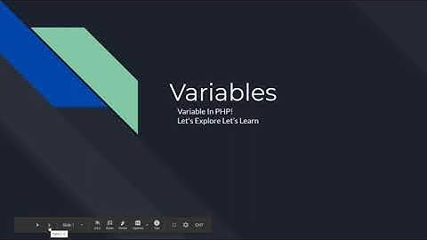 PHP Variables