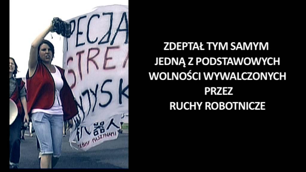 Nie jesteśmy maszynami! Zaproszenie na demonstrację 5 lipca - YouTube rozbratorg