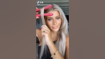 [tiktok] 🌈 uốn tóc bằng máy duỗi tóc , bạn đã biết chưa ? 🤩 #hairstyles #tips #shorts #girl #tiktok