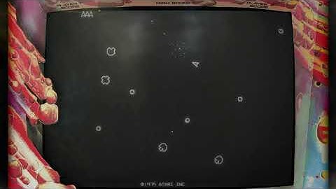 Asteroids Arcade (Realistic old crt monitor and original bezel)