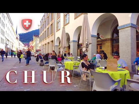 CHUR SWITZERLAND GRAUBÜNDEN / OLDEST CITY Walking tour in beautiful place