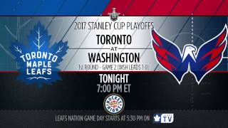 Maple Leafs Playoff Game Preview: Toronto at Washington - April 15, 2017