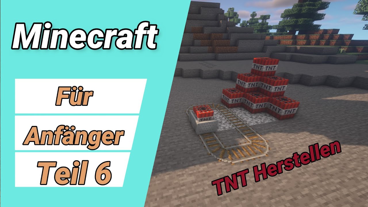 Wie stellt man TNT in Minecraft her ? I Minecraft für Anfänger ✅ 1.16.4