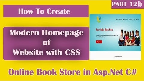 Part 12b - Header of Homepage in Online Book Store Project Asp.Net C# | Hindi | Easiest Way