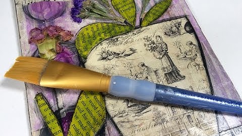 Dried Flowers On A Canvas