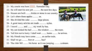 Fill-in exercise: Prepositions - Easy English Lesson  (B Level)