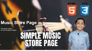 HOW TO BUILD A MUSIC STORE PAGE IN HTML AND CSS FOR BEGINNERS TUTORIAL 2022 | PROGRAMMINGWITHRAYYAN