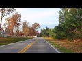 Late Afternoon Fall Drive from Highland to Glenwood Maryland